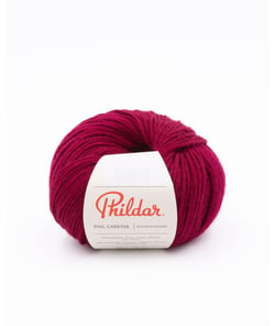 Pelote à Tricoter Phildar Phil Caresse - Douceur et Facilité d'Entretien pour Toute la Famille Rouge (FRAMBOISE)