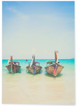 Poster Nature Boat 1 | A3 : 29,7x42cm