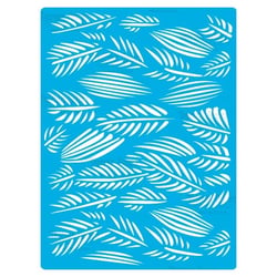 Pochoir plastique souple réutilisable 18,5 x 14,5 cm Fabrika Decoru FEUILLAGE 391
