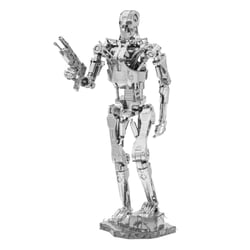 MetalEarth: ICONX - TERMINATOR T-800 7,2x7,5x19,5cm, maquette 3D en métal avec 2 feuilles, en boîte 13,5x22x2cm, 14+