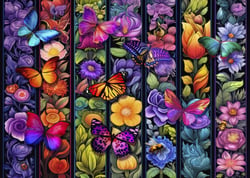 Puzzle 500 pièces - Flowers and Flyers - Bluebird Puzzle