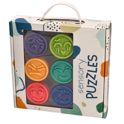 Jouet d'éveil Montessori – Puzzles sensoriels émotions