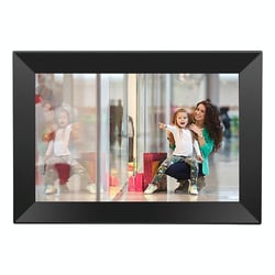 Cadre Photo Numérique Connecté 10.1 Pouces IPS WiFi Stockage 16GB Blanc Noir YONIS