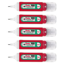 Stylo correcteur - PENTEL - Pentex ZLC31-W - Pointe fine - 12 ml - Lot de 5