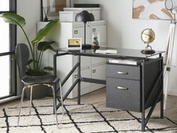 Bureau MDF Noir MORITON - Beliani