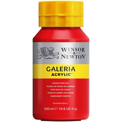 Peinture Acrylique en pot rouge de cadmium 500ml - Winsor & Newton