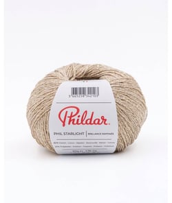 Coton fantaisie à tricoter Phil Starlight - Phildar Doré