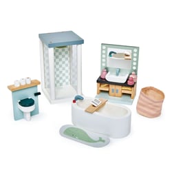 Mobilier salle de bain pour maison de poupées
