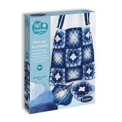Art et creations - Mon sac en crochet bleu