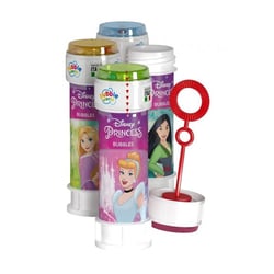 Tube de bulles de savon 60 ml disney princess - bubble world - fete enfant, jeu plein air