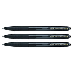 Stylo bille rétractable PILOT Super Grip G - Encre noire - Pointe moyenne