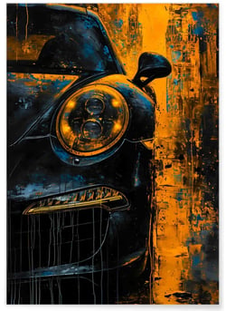 Affiche 911 - Style artistique abstrait | A3 : 29,7x42cm