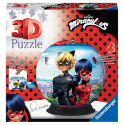 Puzzle 3d rond 72 p – miraculous - Ravensburger - Minecraft - Bleu