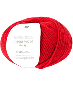 Laine à tricoter Essentials Mega Wool Chunky - Rico Design 09 Rouge