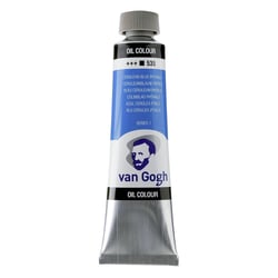 Peinture à l'huile - Bleu Céruléum Phtalo - 535 - A l'huile de carthame - Van Gogh - 40ml