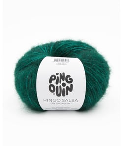 Pelote de laine à tricoter PINGO SALSA - Pingouin Vert Emeraude