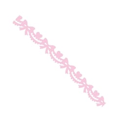 MégaCréa DIY - Ruban adhésif fantaisie 1,5 cm x 1 m noeuds rose