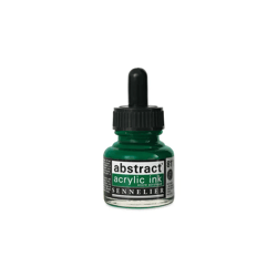Encre Acrylique en flacon - vert permanent clair - Sennelier