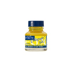 Encre pour calligraphie - Jaune citron - Winsor et Newton - Flacon de 30ml - Beaux-arts