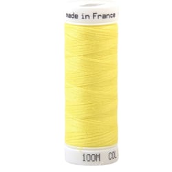 Fil à coudre polyester 100m made in France - jaune jonquille 130