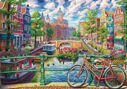 Puzzle 1000 pièces - La Magie des Canaux d'Amsterdam - Schmidt Spiele