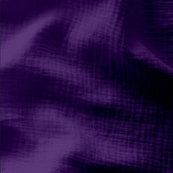 Tissu Double gaze uni Violet - Au mètre