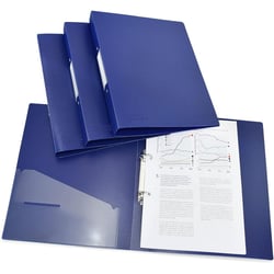 Classeurs - A4 - 4 anneaux - Polypro - Bleu - Dos 35mm - Lot de 4