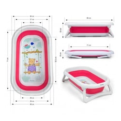 Baignoire pliante Milly Mally Aqua Pink - Rose