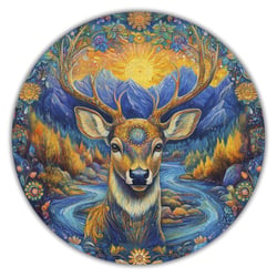 Cerf des bois - Puzzle en bois - Boite en carton