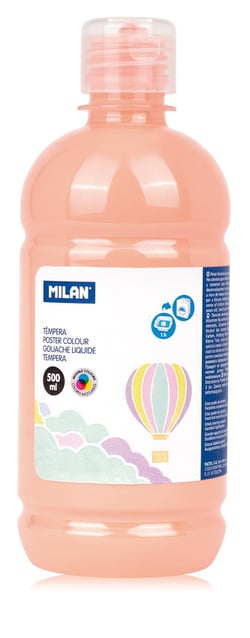 Bouteille gouache 500 ml rose pale pastel