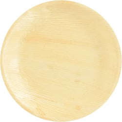 25 Assiettes Rondes ( 23 cm) - Feuille de Palmier