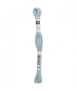 Fil à broder mouliné Uni - Rico Design 139 Bleu