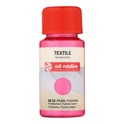 Peinture pour textile - fushia nacré - Talens Art Creation - 50ml