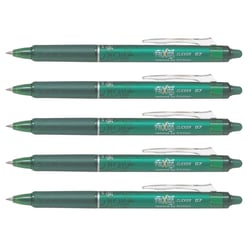 Lot de 5 Stylos roller rétractables Frixion Ball Clicker 0,7 Vert