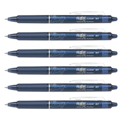 Lot de 6 Stylos roller Frixion Ball Clicker 0.7 Bleu noir