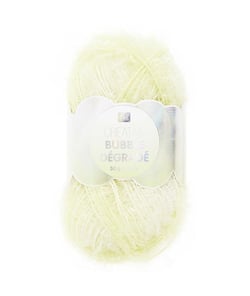 Pelote de Fil à Tricoter CREATIVE BUBBLE DEGRADE – Rico Design 01 Jaune