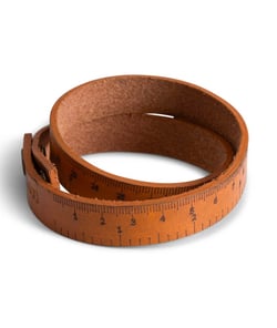 REGLE SOUPLE EN CUIR - FIBI - MUUD Whisky taille n°Hauteur : 2cm et Largeur : 50cm