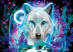 Puzzle 1000 pièces - Loup Arctique Fluo - Schmidt Spiele