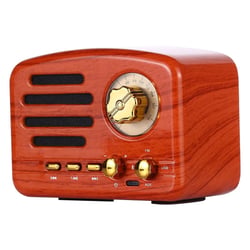 Mini Enceinte Bluetooth Retro LED Colorée USB FM Aux Son Puissant IPX7 YONIS