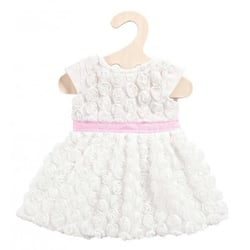 Robe de ceremonie blanche 28/35 cm - heless - habit poupon (40)