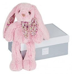 Copains calins – lapin rose 40 cm - Histoire D'Ours