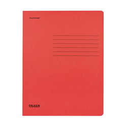 Chemise à rabats carte recyclée A4 - Rouge - x 25 - Falken