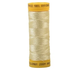 Bobine fil à broder 100% viscose 200m - Beige C61