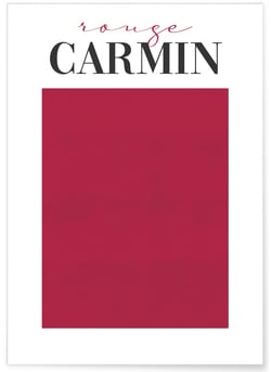 Affiche Rouge Carmin | A3 : 29,7x42cm