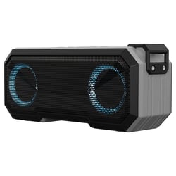 Enceinte Bluetooth Waterproof X8 Lumineuse 12H Autonomie 3000mAh 8W Clair Gris YONIS