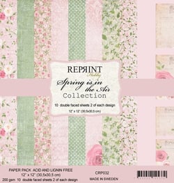 10 papiers scrapbooking 30 x 30 cm Reprint SPRING IS IN THE AIR