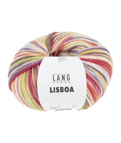 Pelote de Coton à tricoter LISBOA - 100gr – Lang Yarns - 100% coton, légèreté et éclat inspirés du Portugal 01 Multicolore