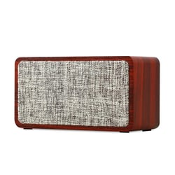 Subwoofer Bois Bluetooth 5.0 Autonomie 10h Son Puissant Rouge YONIS