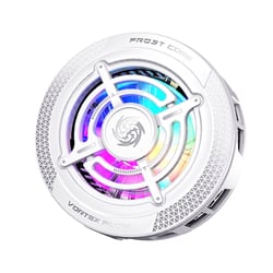 Avizar Refroidisseur Magnétique pour Smartphone Rétroéclairé avec Pince Amovible Blanc