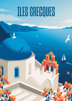 Puzzle 500 pièces - Évasion Iles Grecques - Hachette